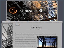 Tablet Screenshot of gonzalezsteel.com